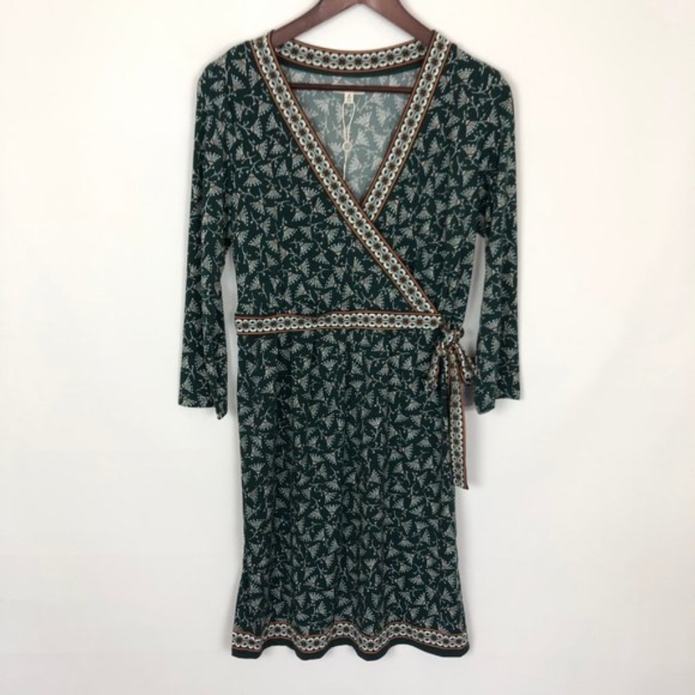 NWT Max Studio Printed 3/4 Sleeve Jersey Dress M - Picture 3 of 7